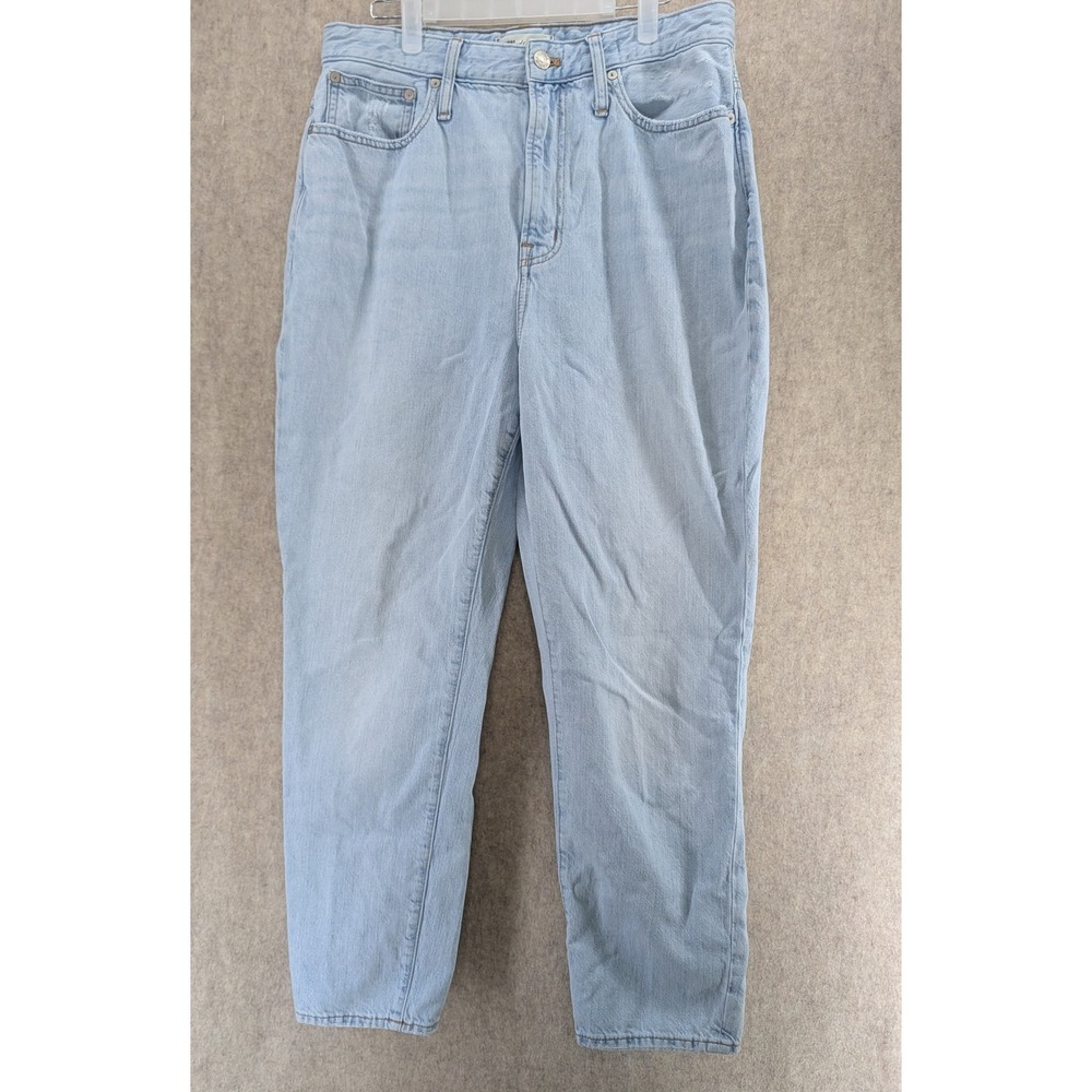 Madewell The Curvy Perfect Vintage Jean Light Wash High Rise Tapered Denim 30